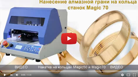 Как наносится круговая накатка на кольца Станок Magic 70 и Magic 50